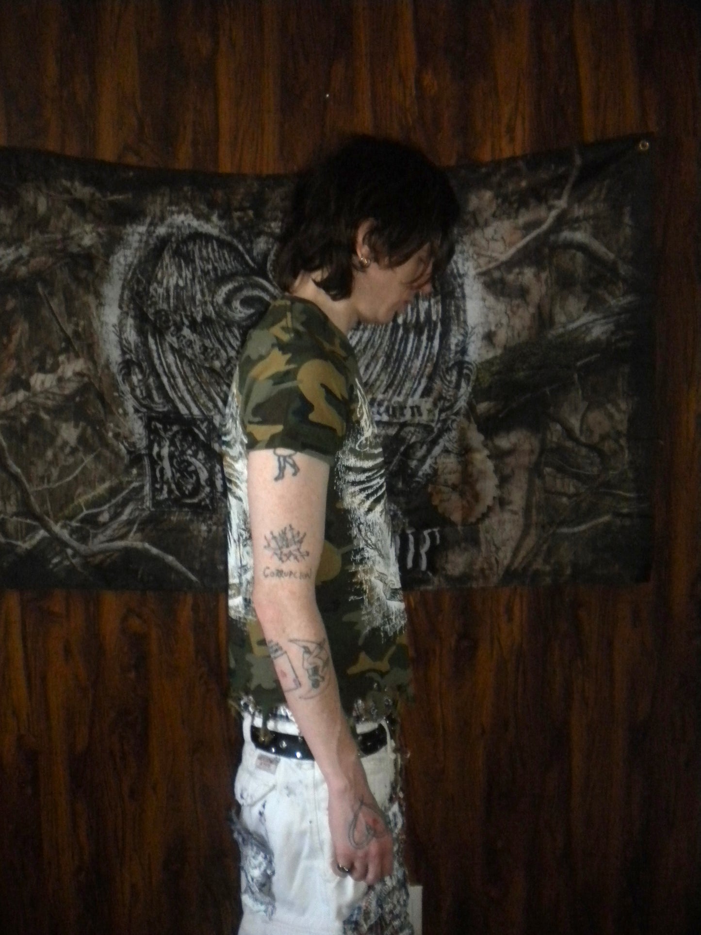 Heaven Reigns Distressed Camo Tee