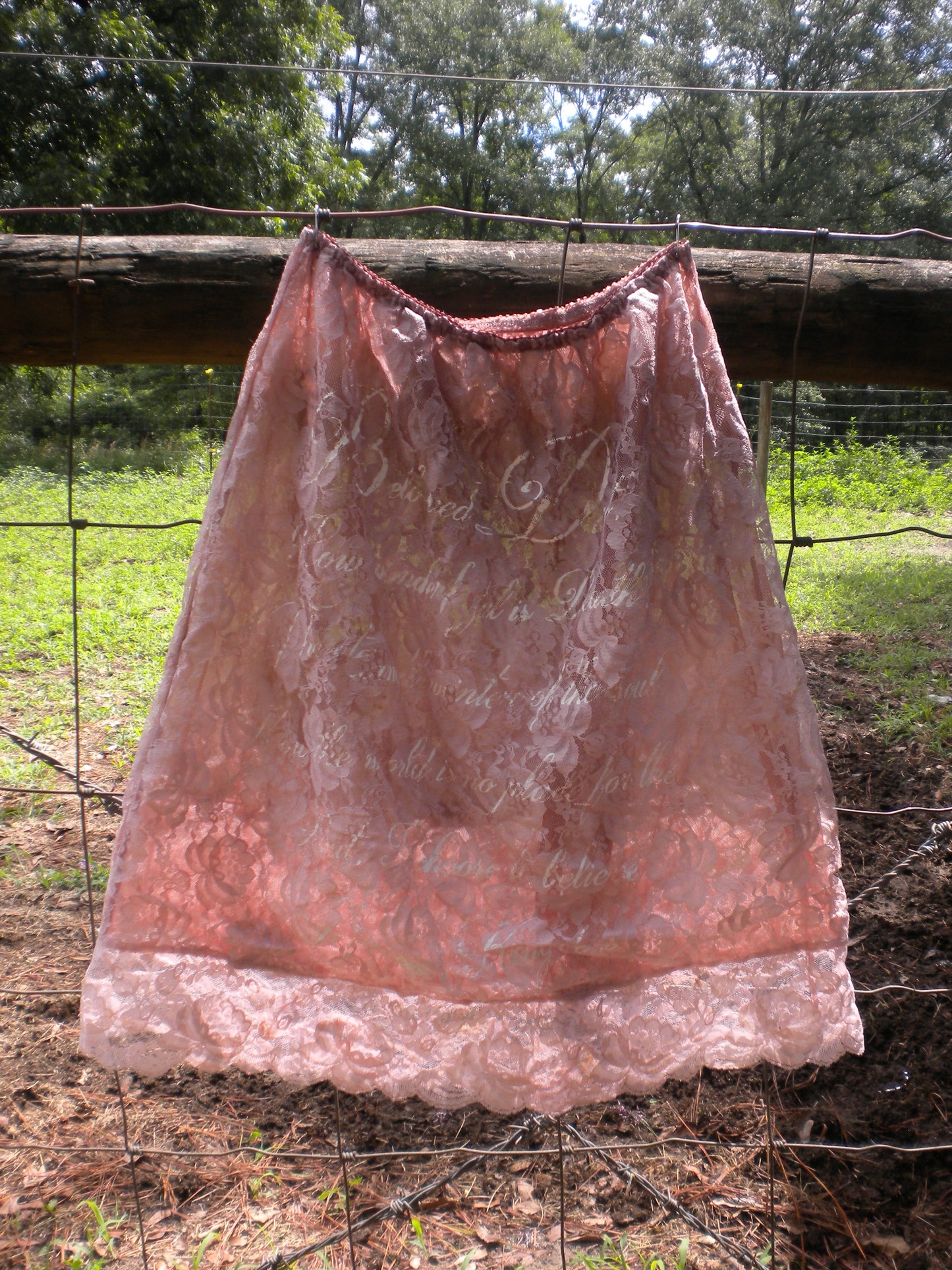 Beloved Dust Lilac Blush Lace Slip Skirt