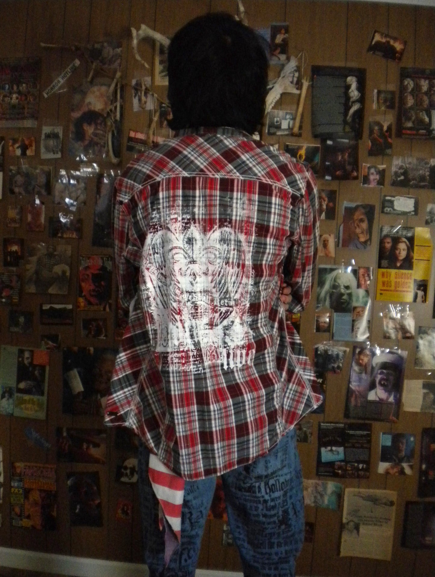 1/1 Antlers N Angel Red White Flannel