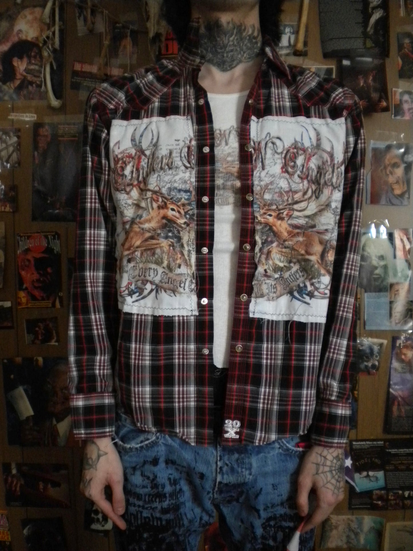 1/1 Antlers N Angels Flannel Red Black