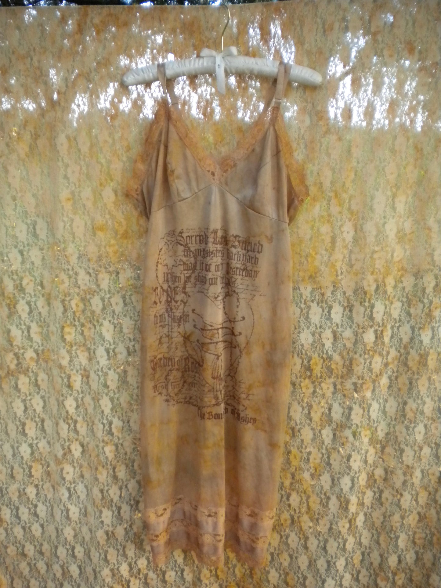 Boneyard Ashes Rust Dyed Slip Dress