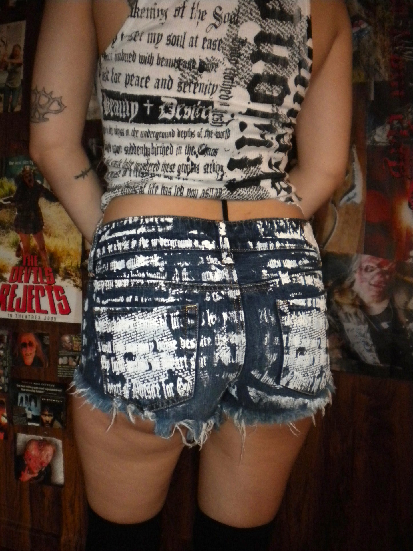 Summoned Awakening Dark Denim Shorts 31