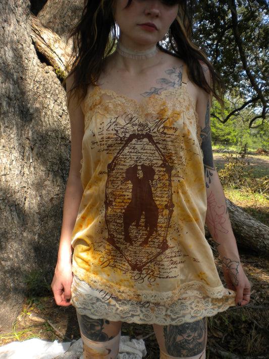 Rust Dye In Loving Memory Lace Cami