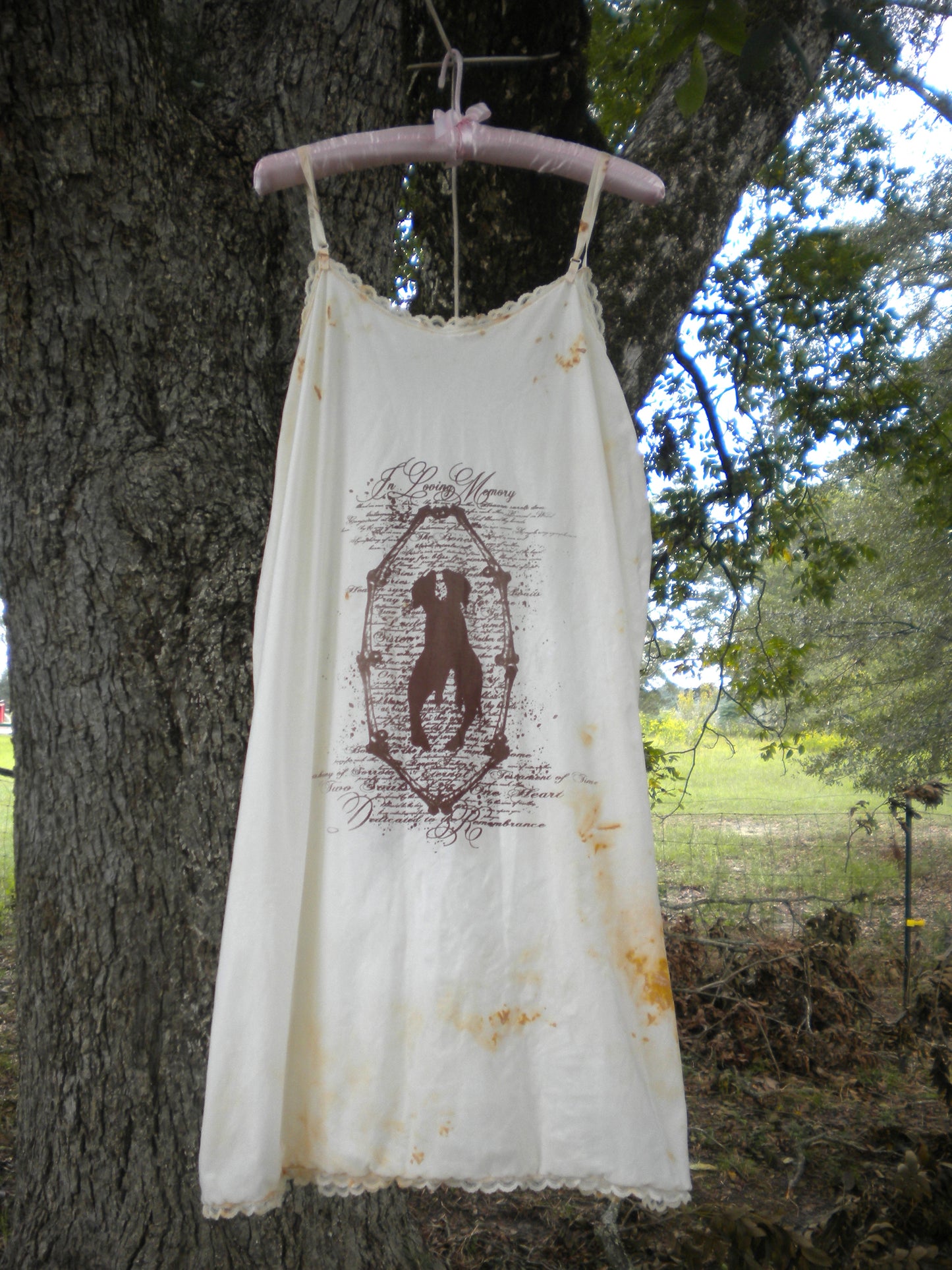 Rust Dye In Loving Memory Dress 2XL