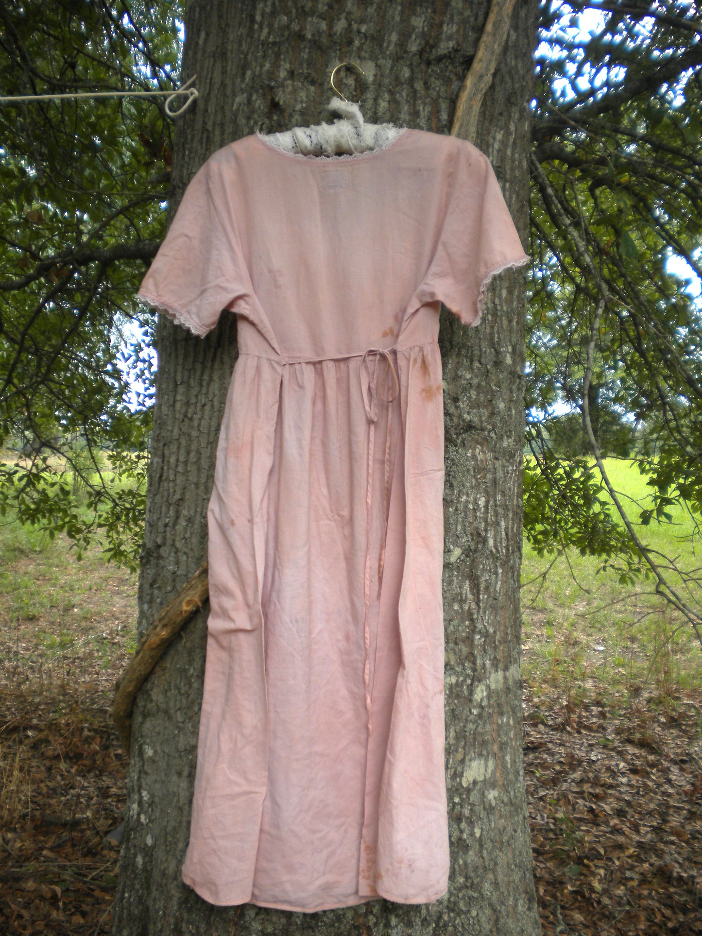 Boneyard Ashes Pink Blush Midi Cottage Dress