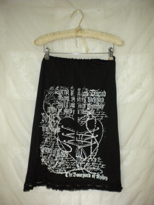 Boneyard Ashes Black Skirt