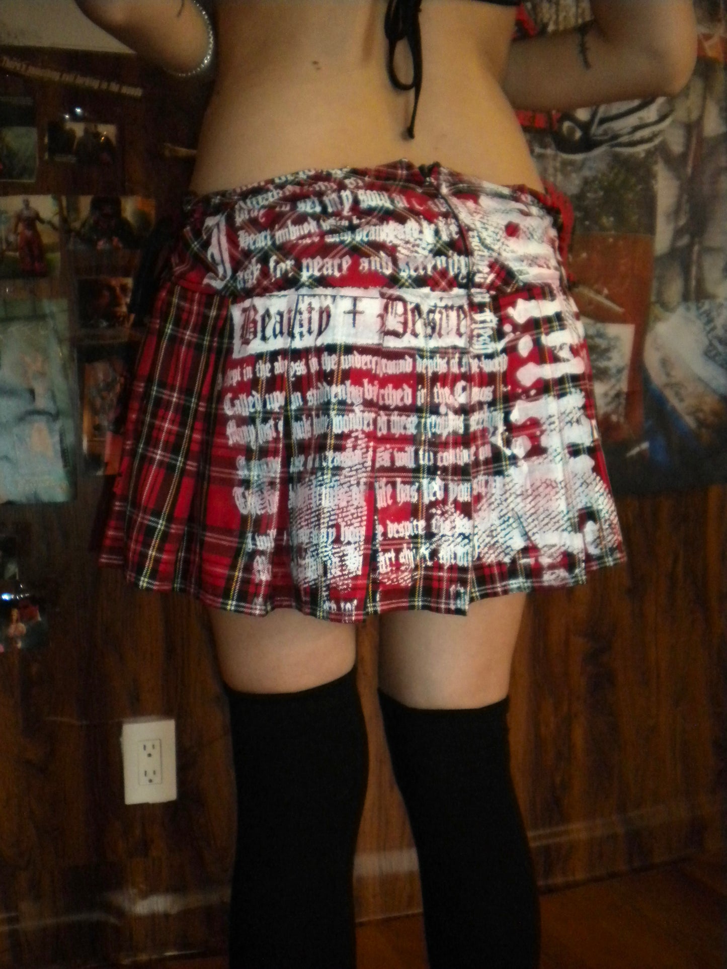 1/1 Summoned Awakening Plaid Mini Skirt 32