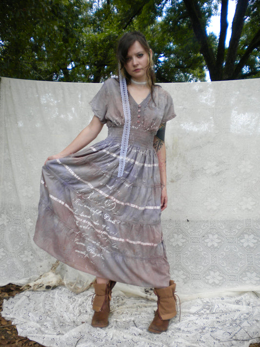 Rust Dye Beloved Dust Cottage Dress