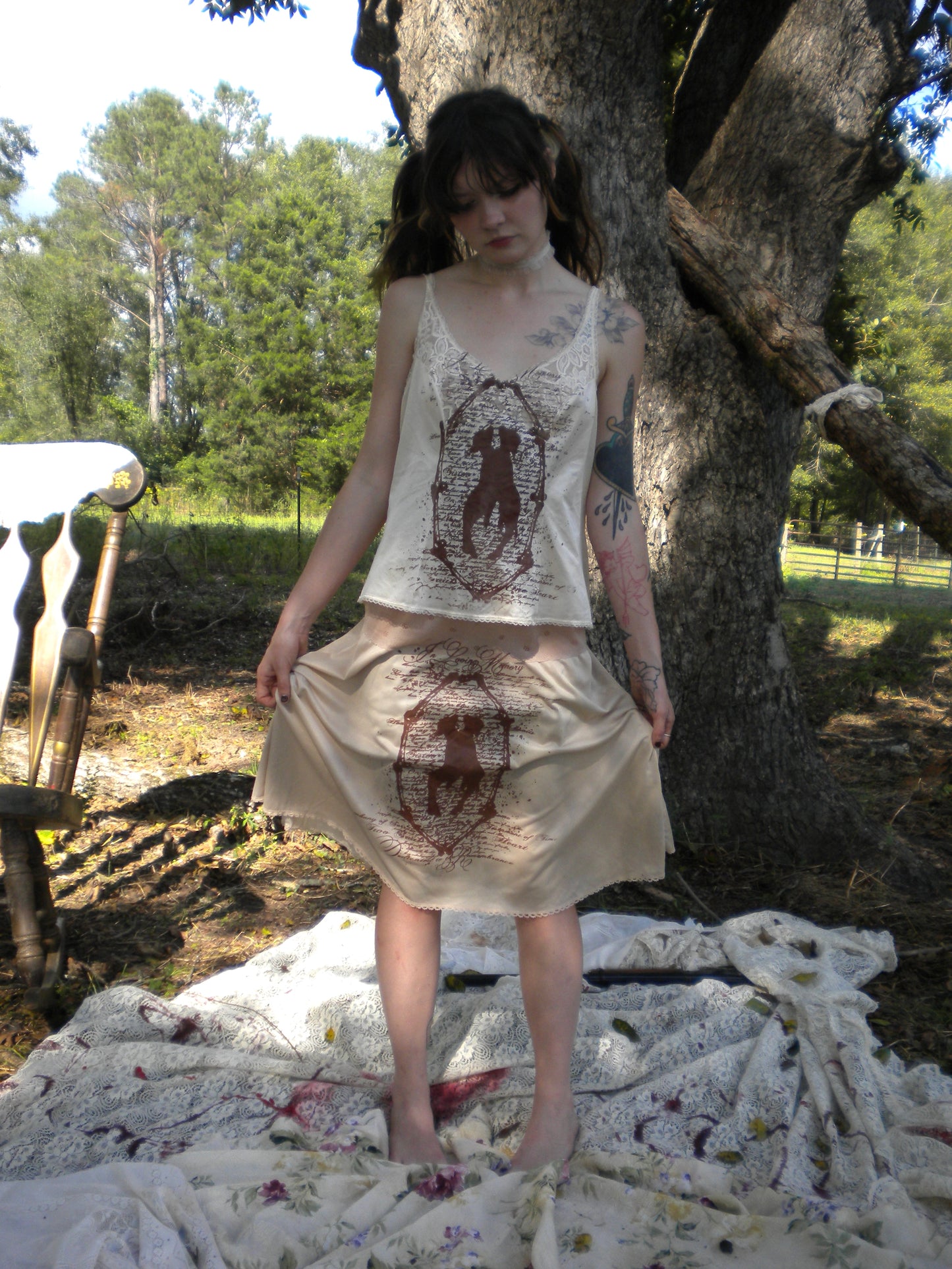 Brown In Loving Memory Skirt