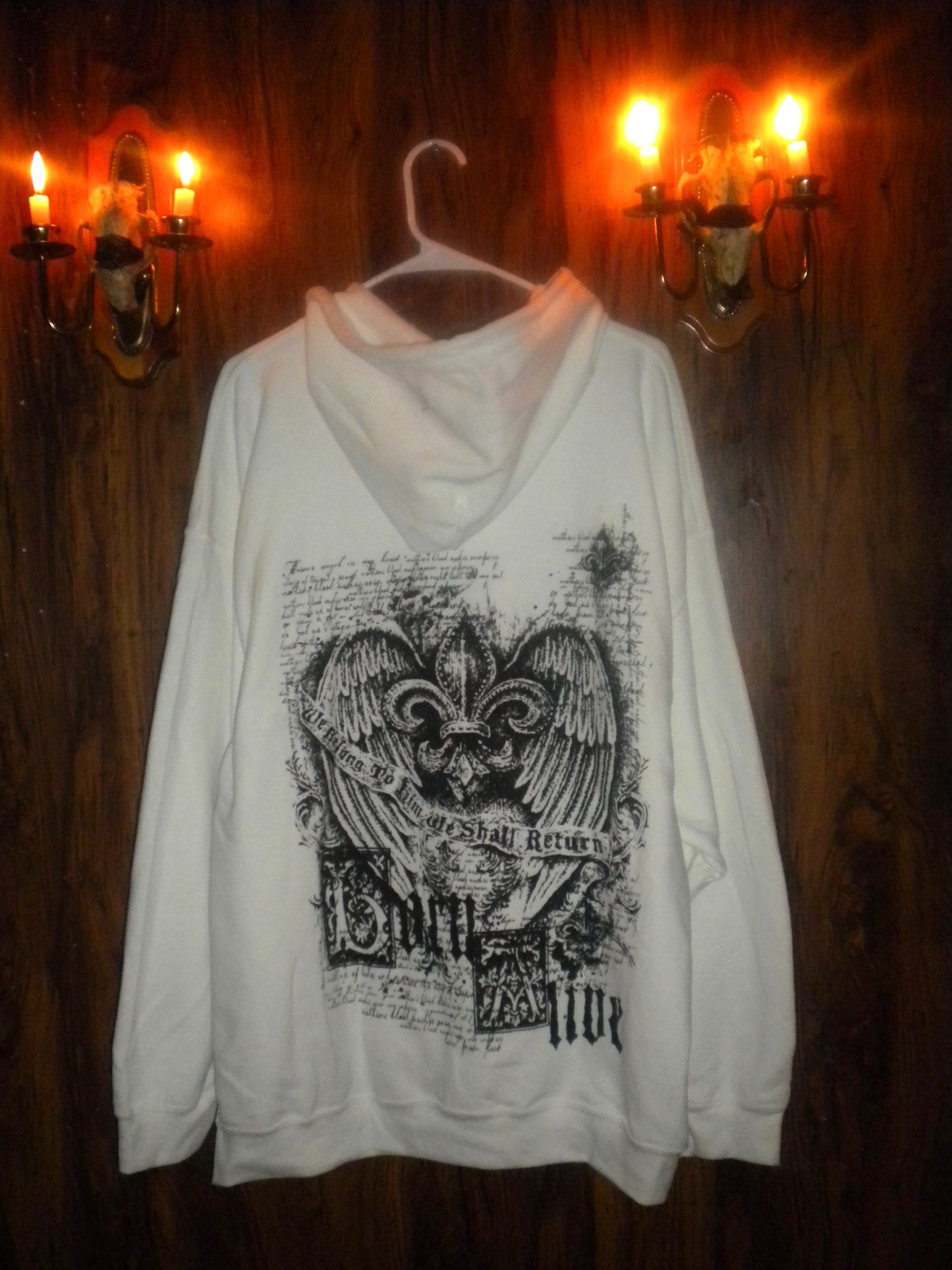 Born Alive White Hoodie