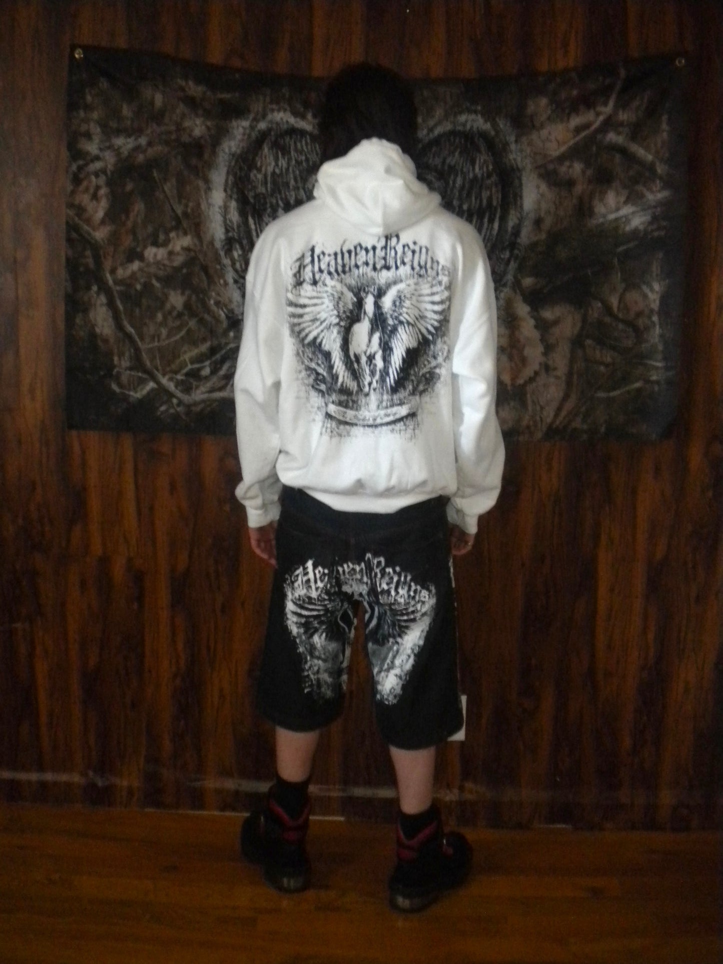 Heaven Reigns White Hoodie