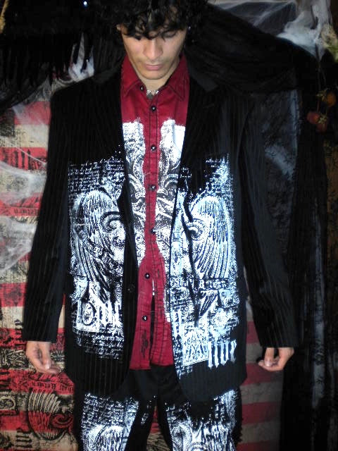 Born Alive Black Velvet Suit