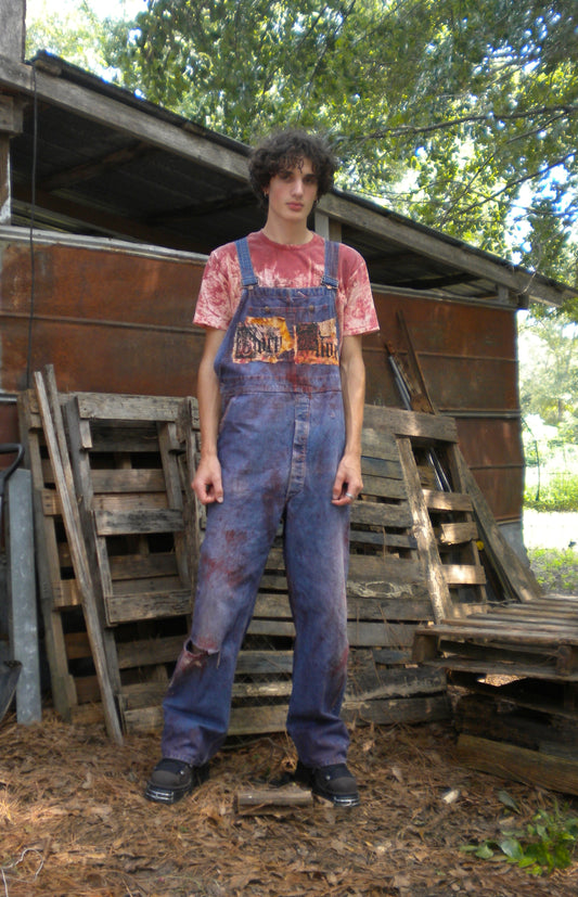 Bloody Rust Dyed Born Alive Overalls