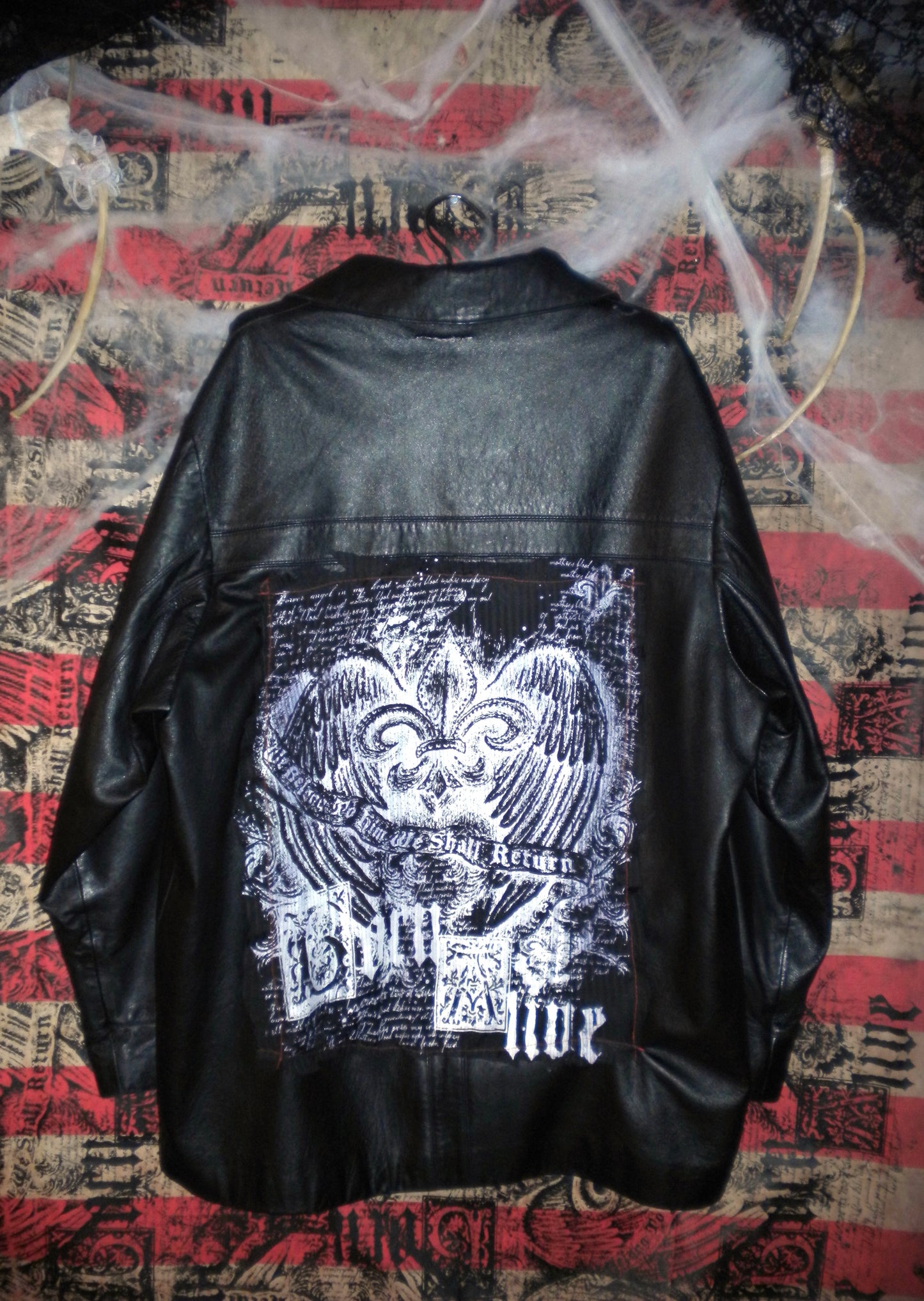 Born Alive Black Leather Jacket