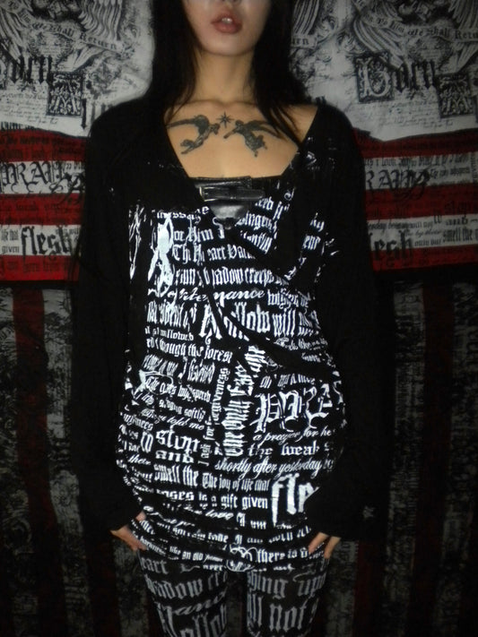 Pray Flesh Tears Blouse/Micro Dress