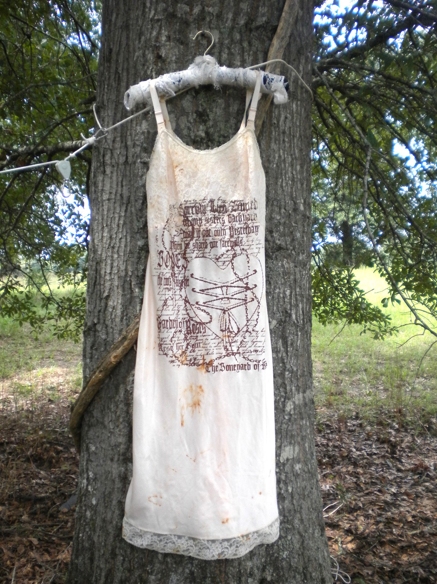 Rust Dye Boneyard Ashe Pink Slip Dress