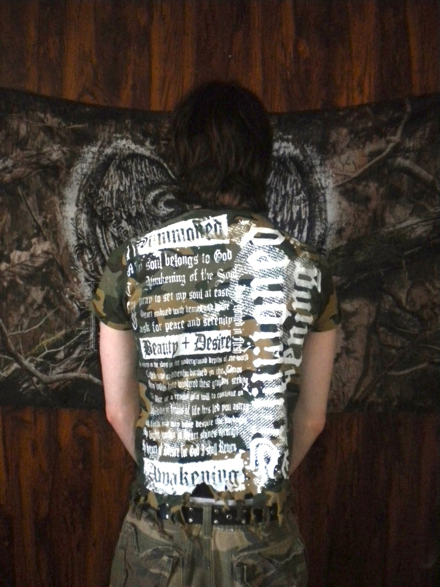 Summoned Awakening Distressed Camo Tee