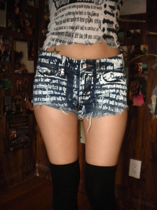 Summoned Awakening Denim Dark Shorts 30