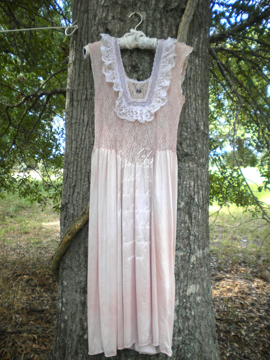 Beloved Dust Pink Blush Lace Slip Dress