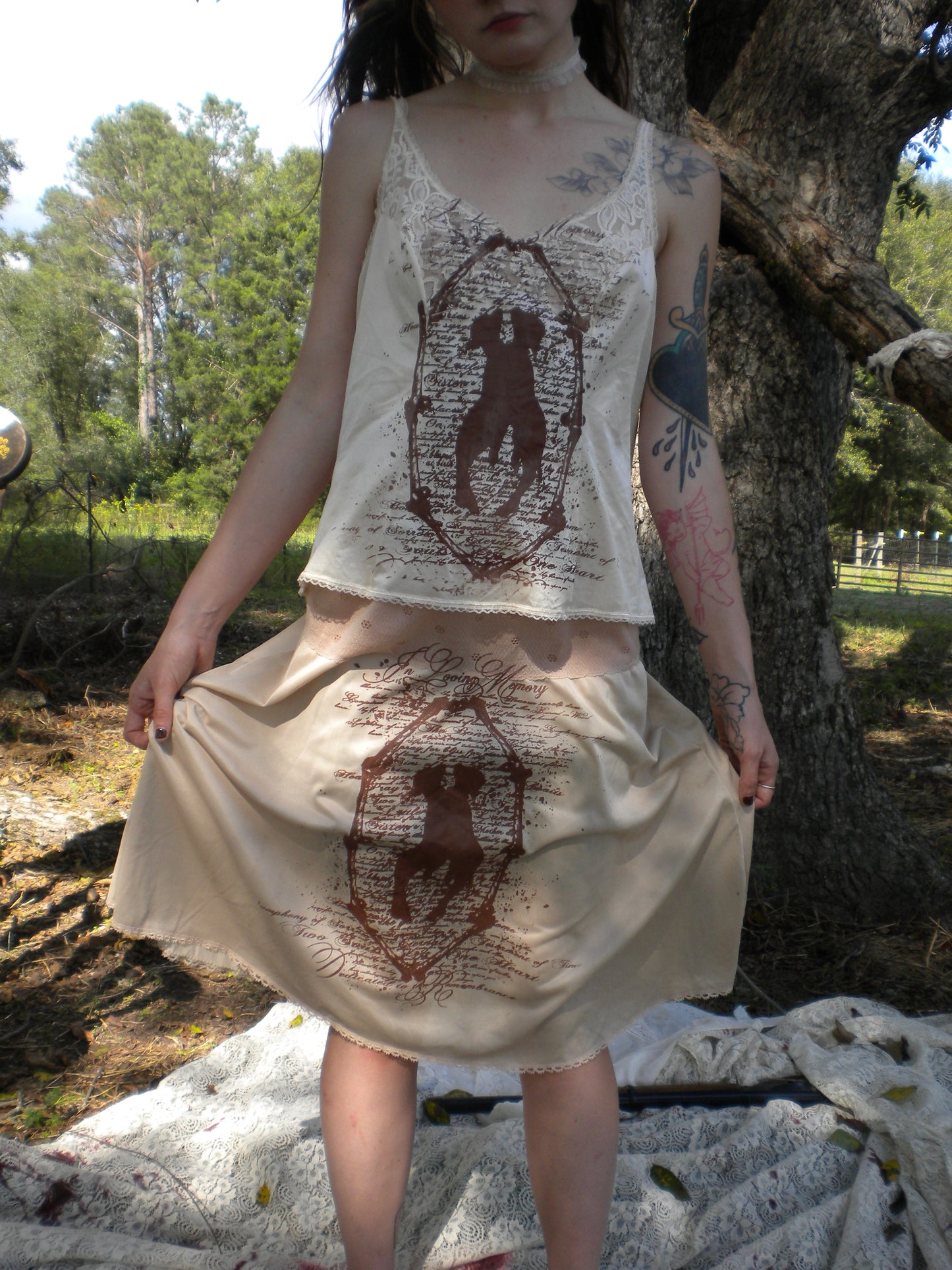 Brown In Loving Memory Skirt