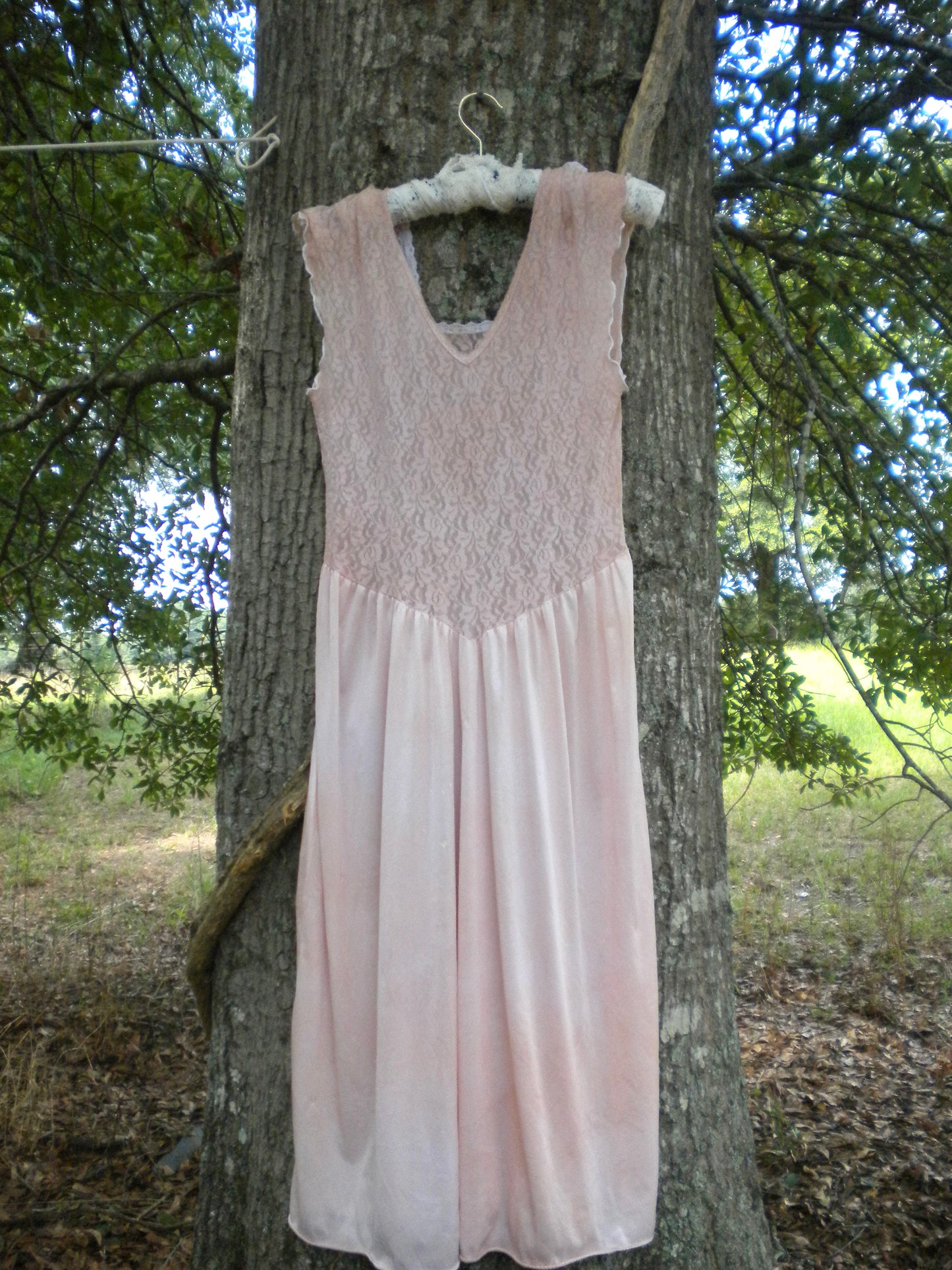 Beloved Dust Pink Blush Lace Slip Dress