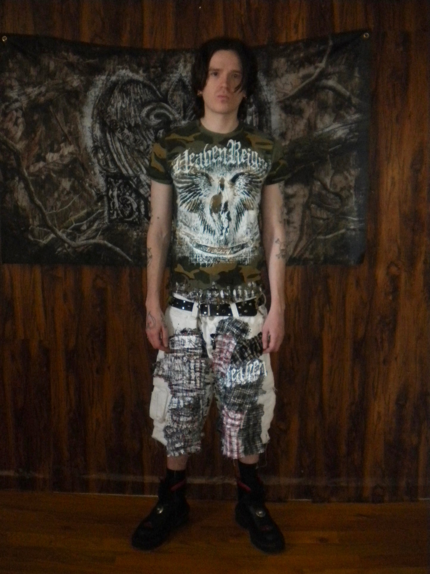 Heaven Reigns Distressed Camo Tee