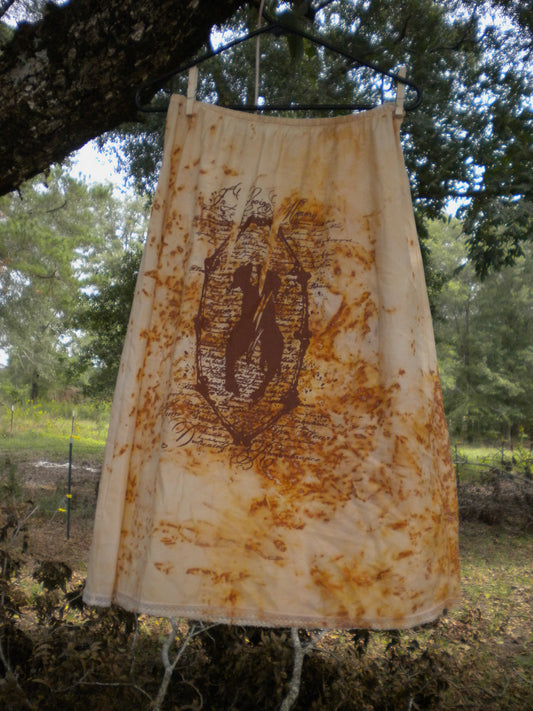 Rust Dye In Loving Memory Skirt 2XL