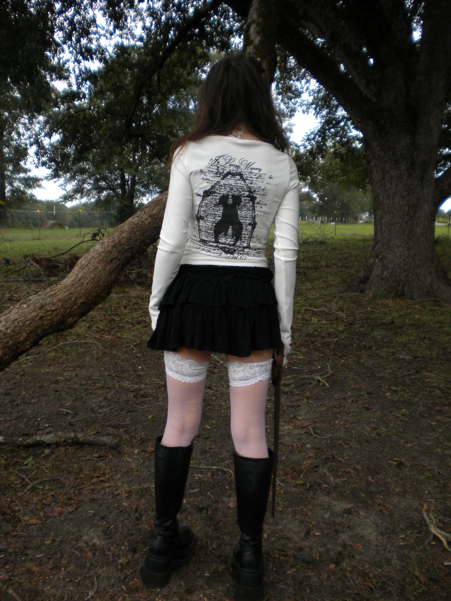 White In Loving Memory Long Sleeve