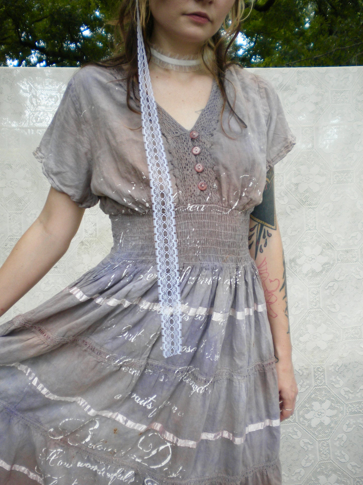 Rust Dye Beloved Dust Cottage Dress