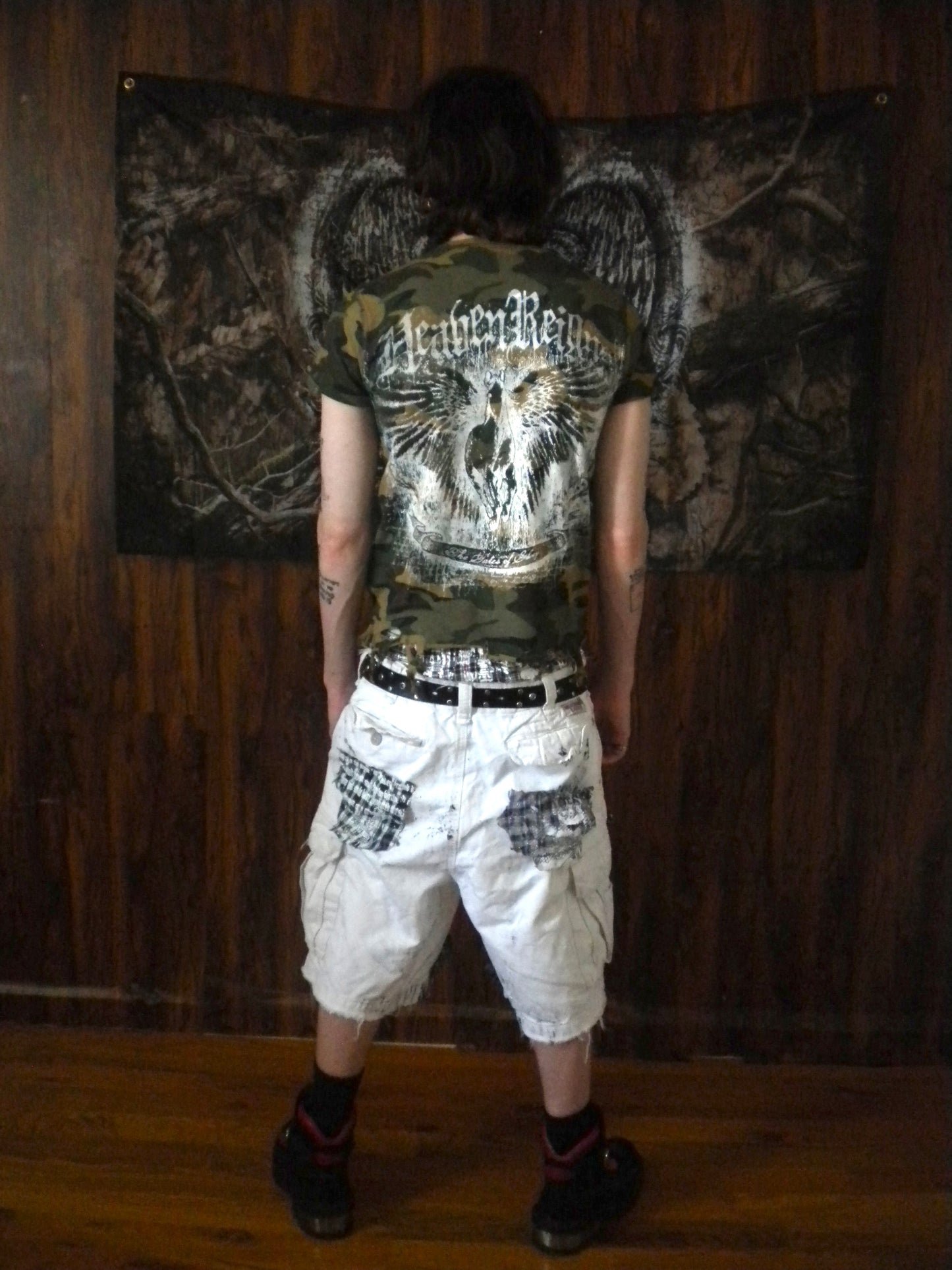 Heaven Reigns Distressed Camo Tee