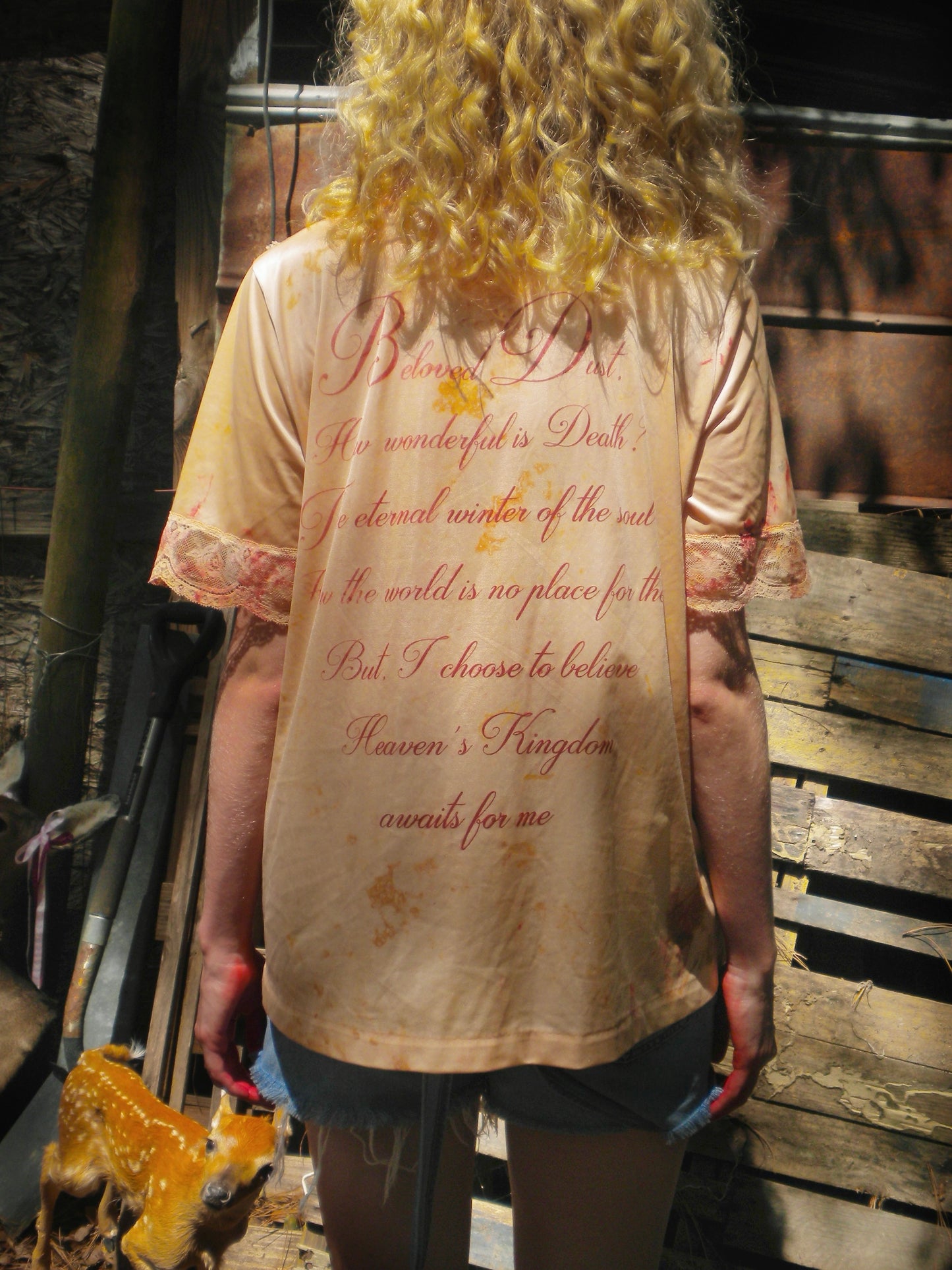 Bloody Rust Dyed Beloved Dust Cottage Blouse