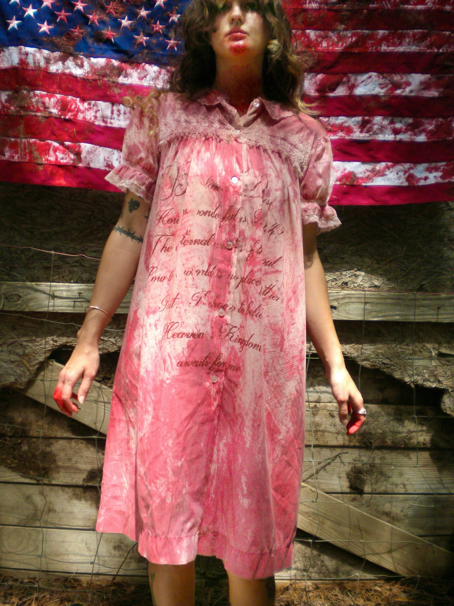 Bloody Rust Dyed Beloved Dust Prairie Dress