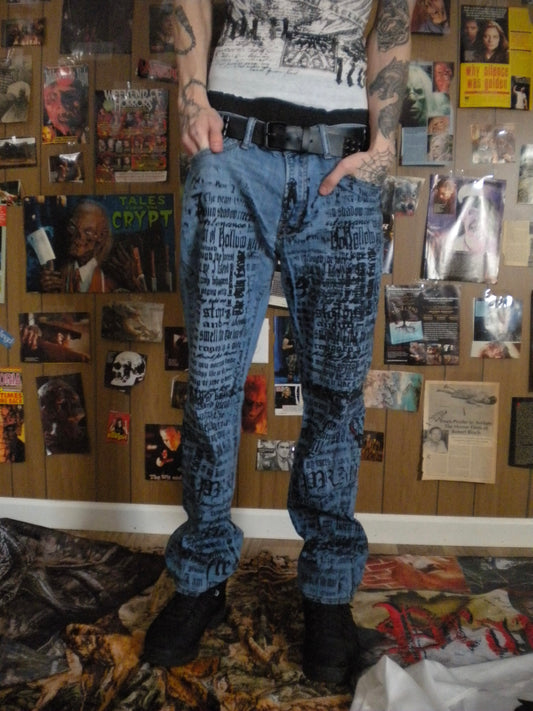 1/1 Pray Flesh Tears Jeans Size 32