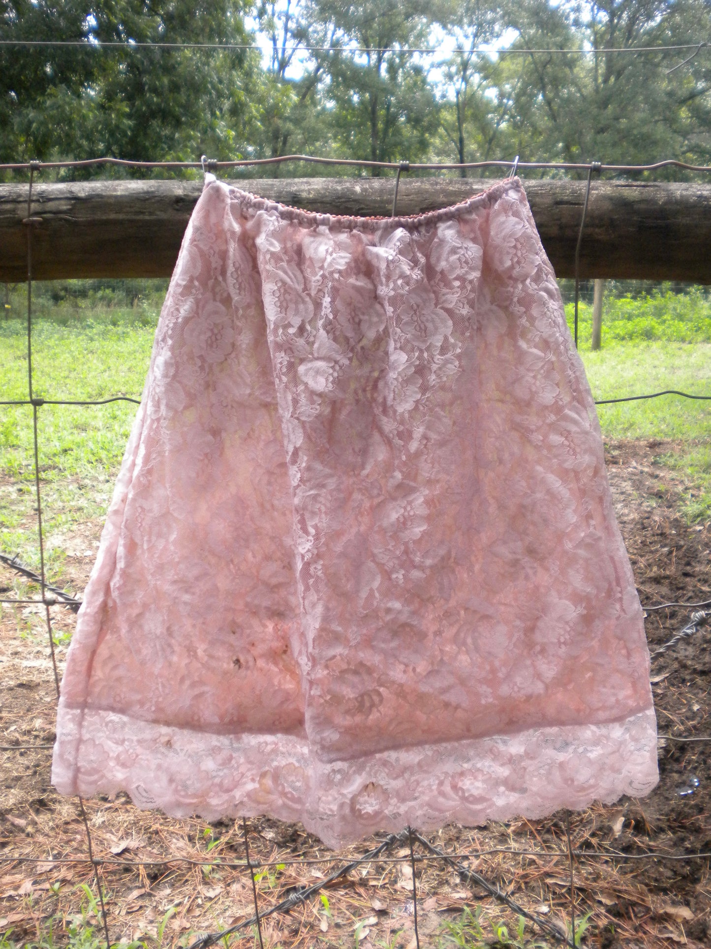 Beloved Dust Lilac Blush Lace Slip Skirt