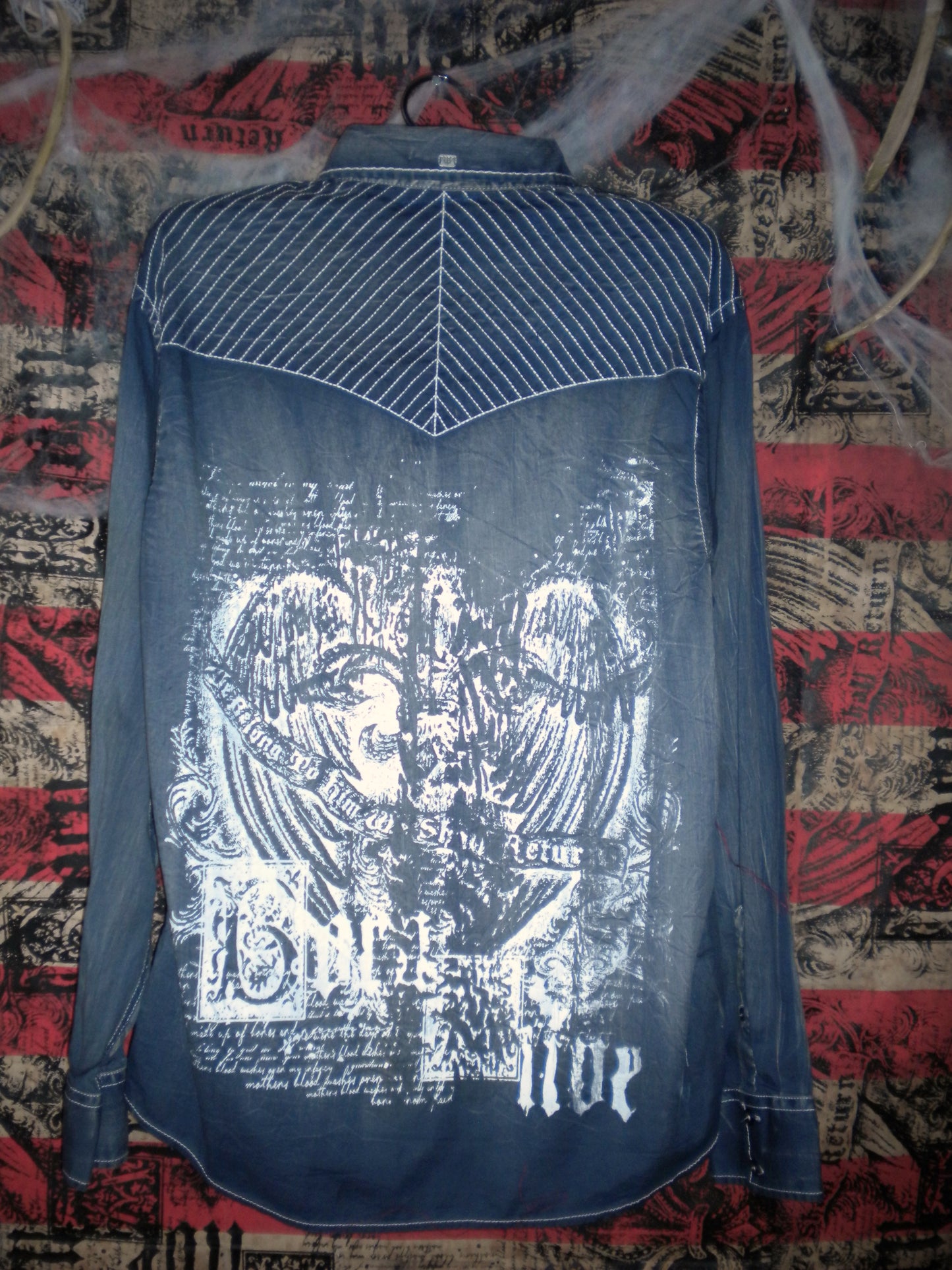 Born Alive Stone Blue Wash Button Up