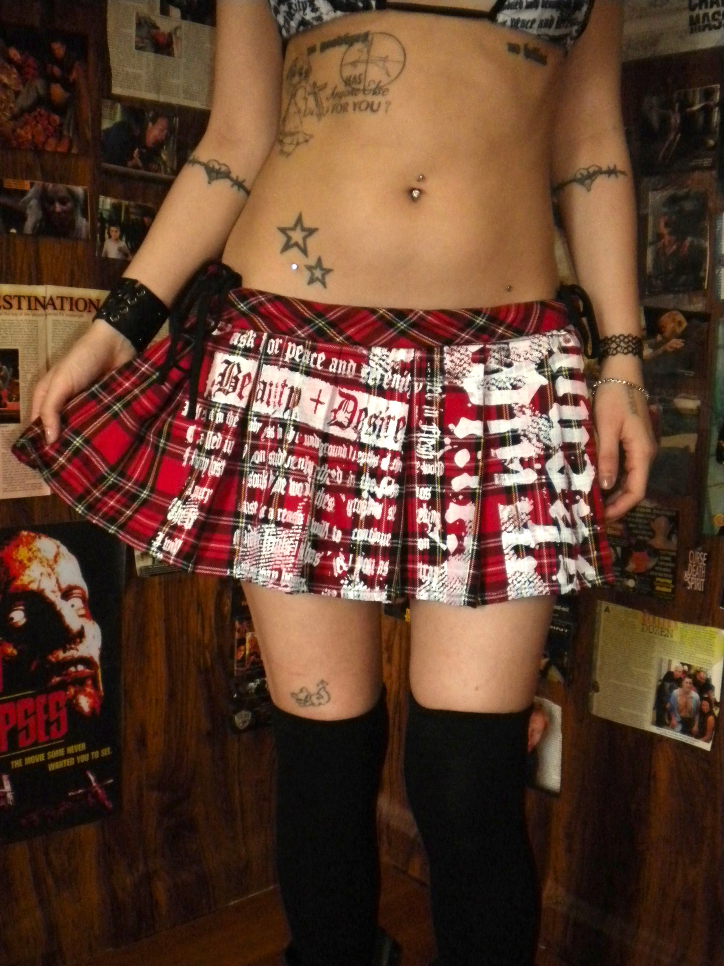 1/1 Summoned Awakening Plaid Mini Skirt 32