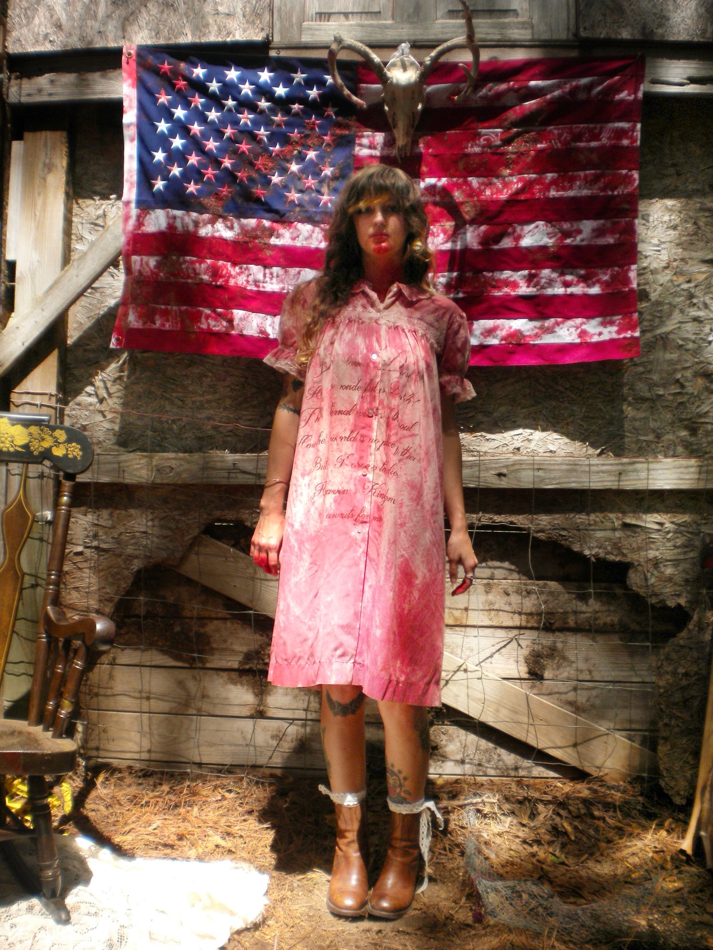 Bloody Rust Dyed Beloved Dust Prairie Dress