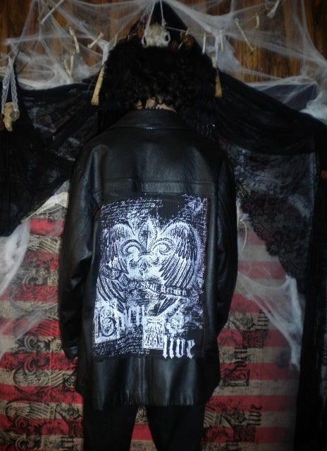 Born Alive Black Leather Jacket