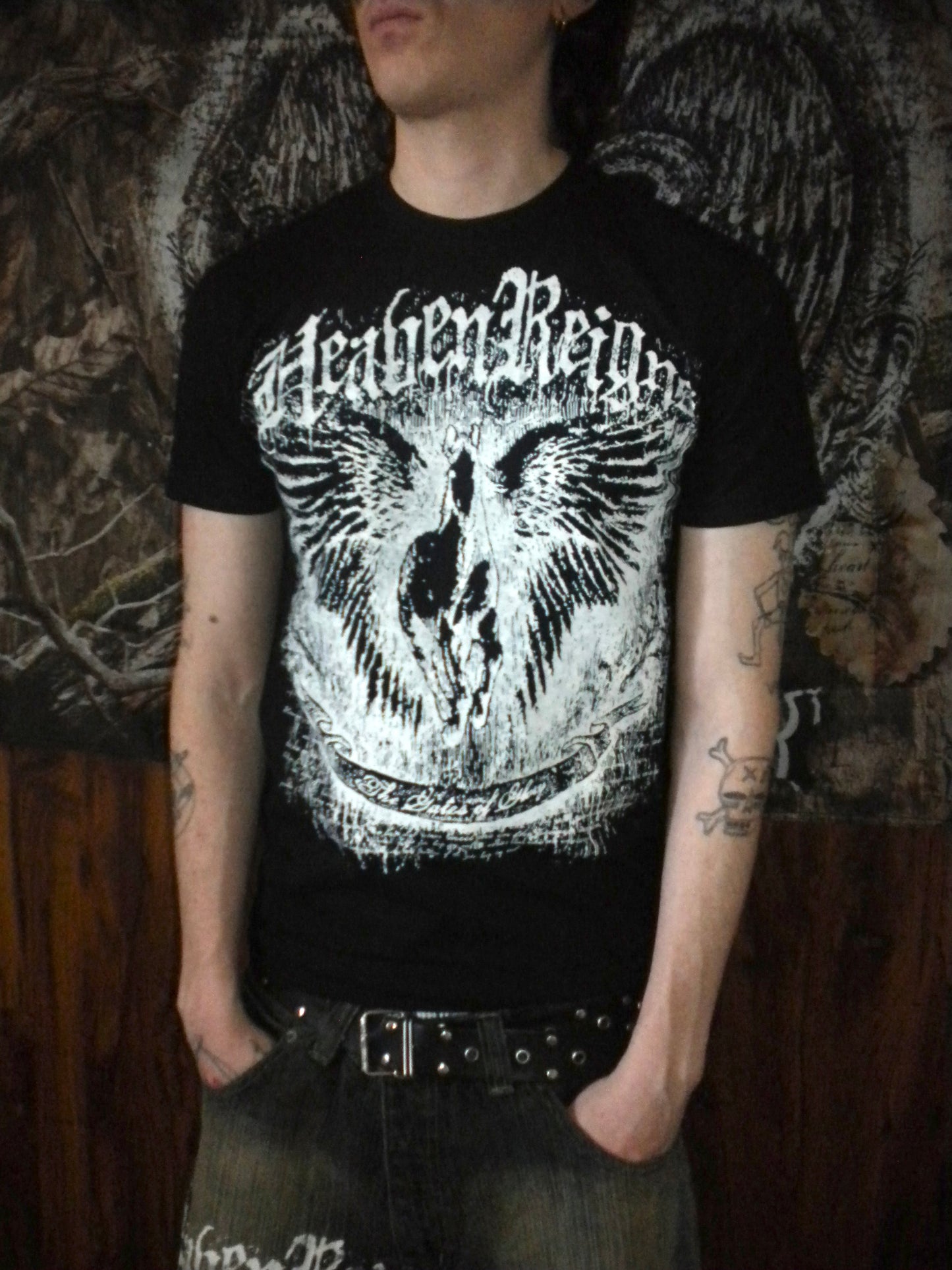 Heaven Reign Black Tee