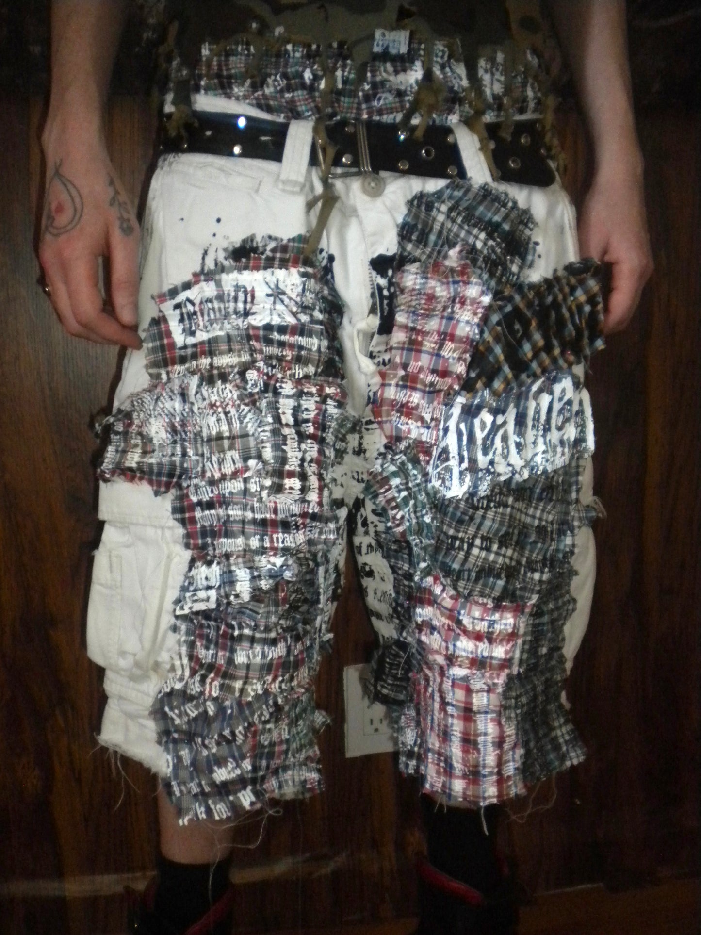 1/1 Custom Patchwork Jorts Size 36