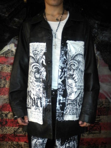 Born Alive Black Leather Jacket