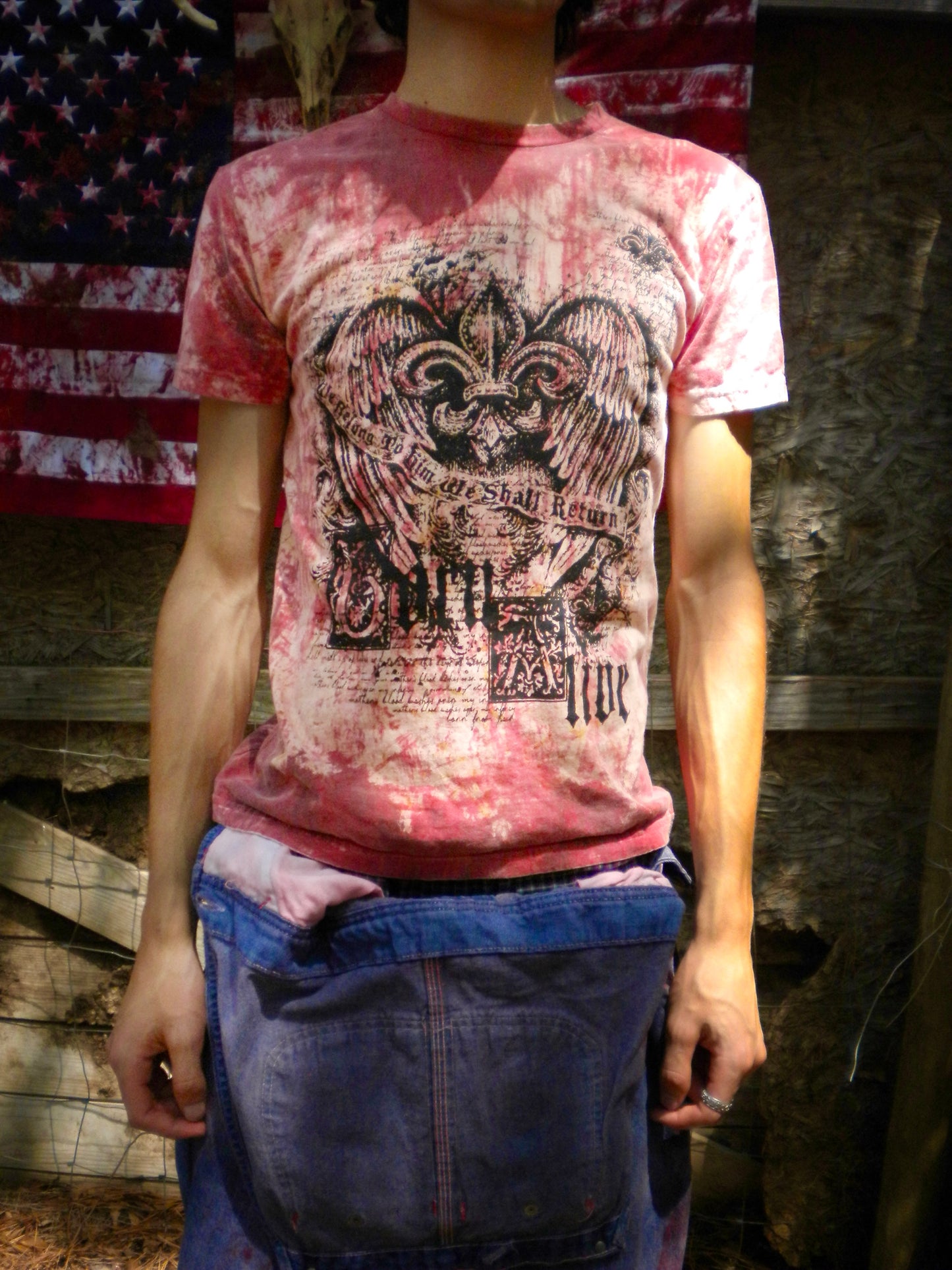 Bloody Rust Dyed Born Alive  Tee