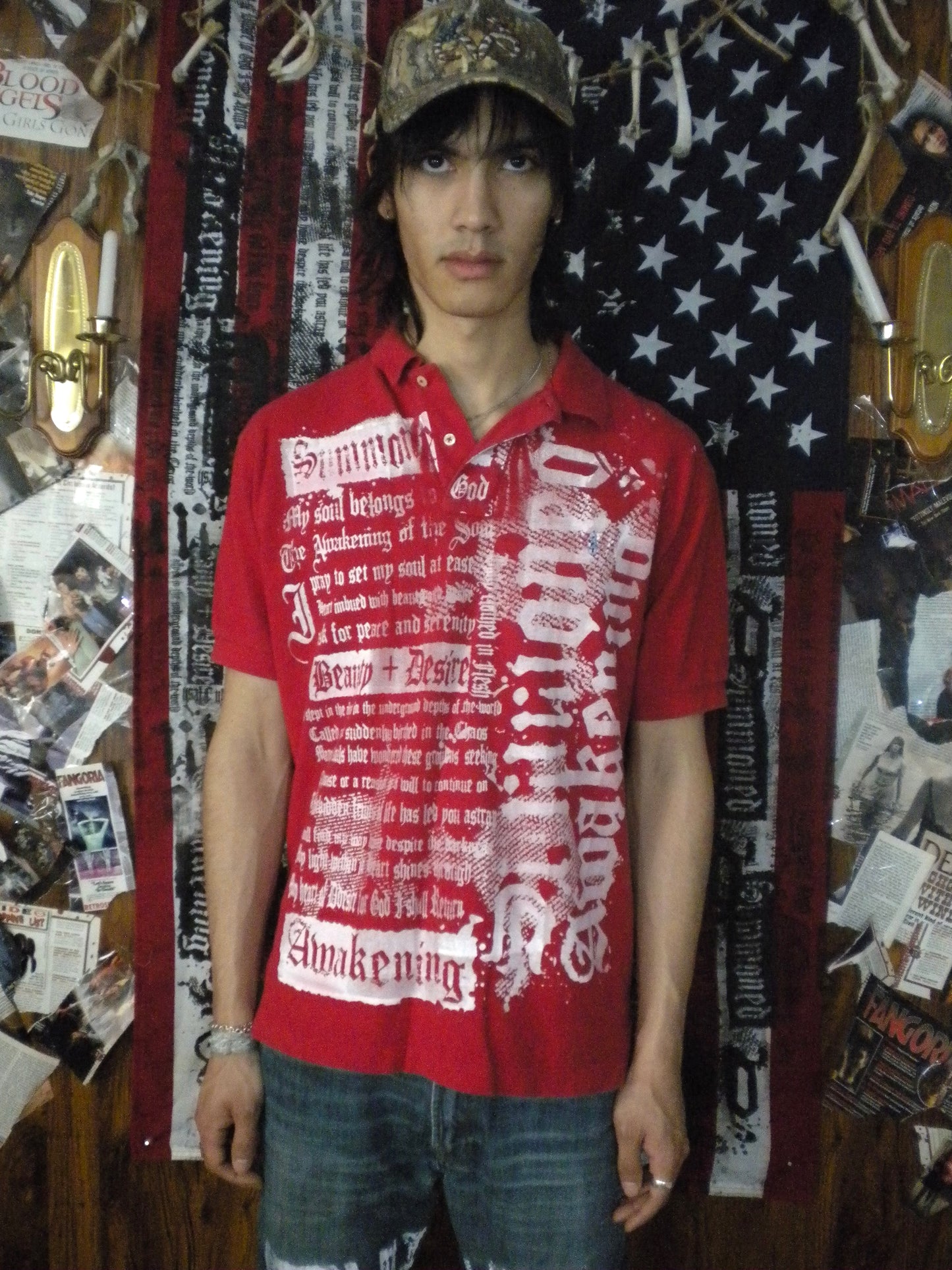 Summoned Awakening Red Polo Large