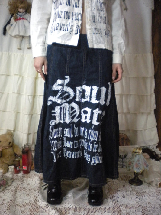 Soulmate Maxi Denim Skirt Size 30