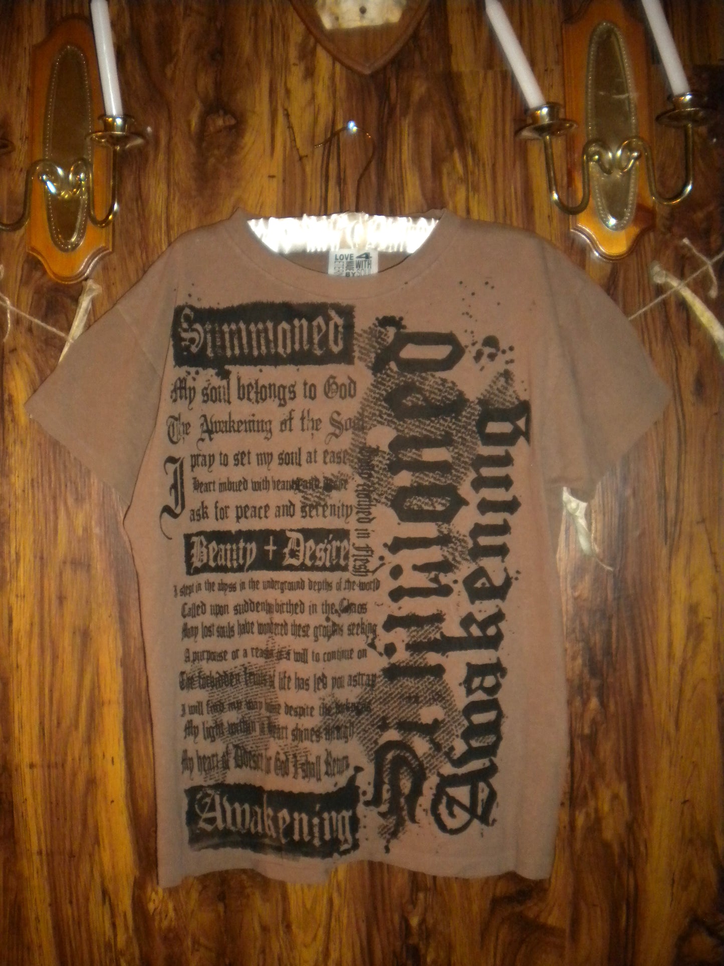 Summoned Awakening Brown Tee Medium