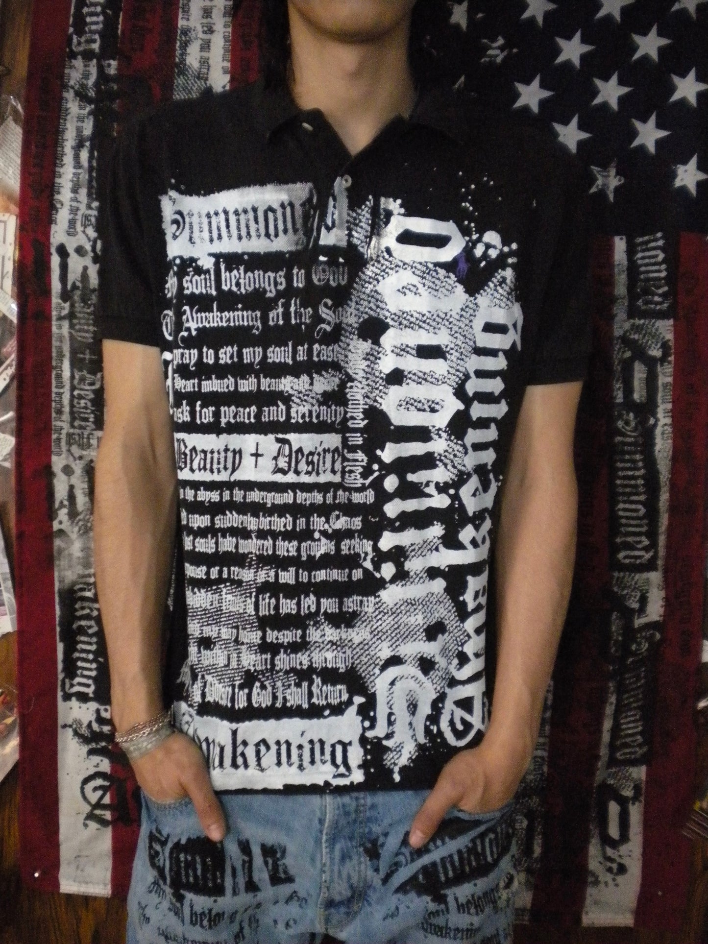 Summoned Awakening Black Polo Medium