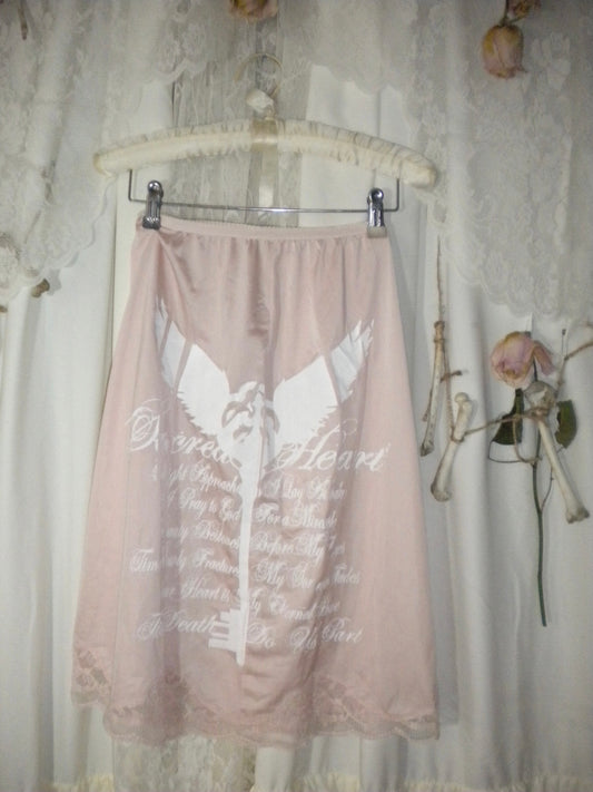 Sacred Heart Pink Slip Skirt