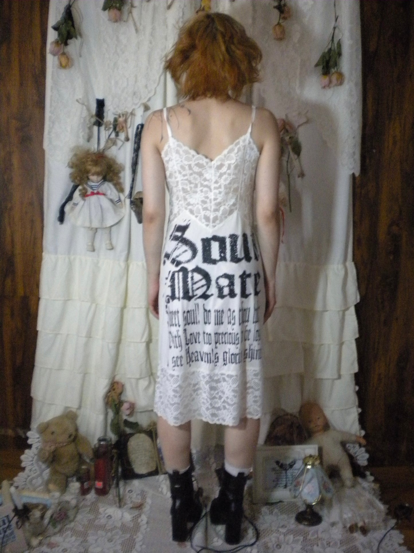 Soulmate White Vintage Slip Dress