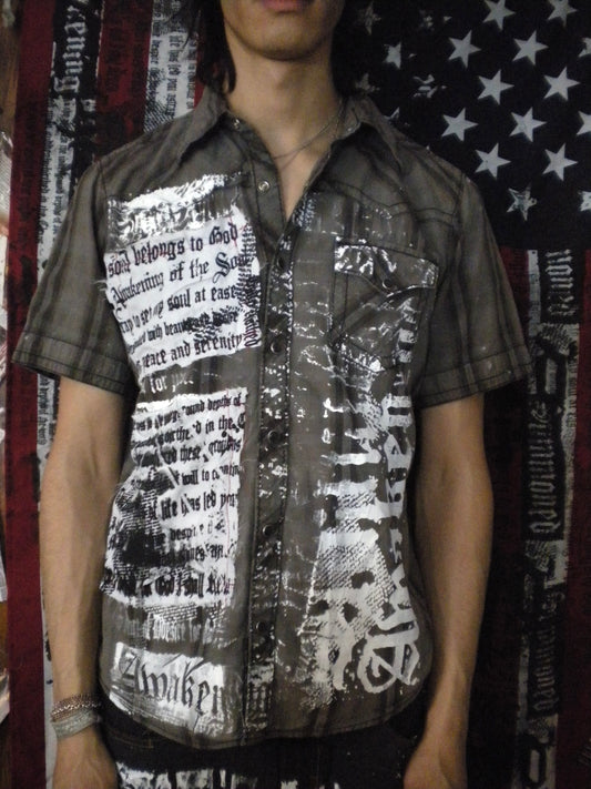 Summoned Awakening Grey Flannel Button Down