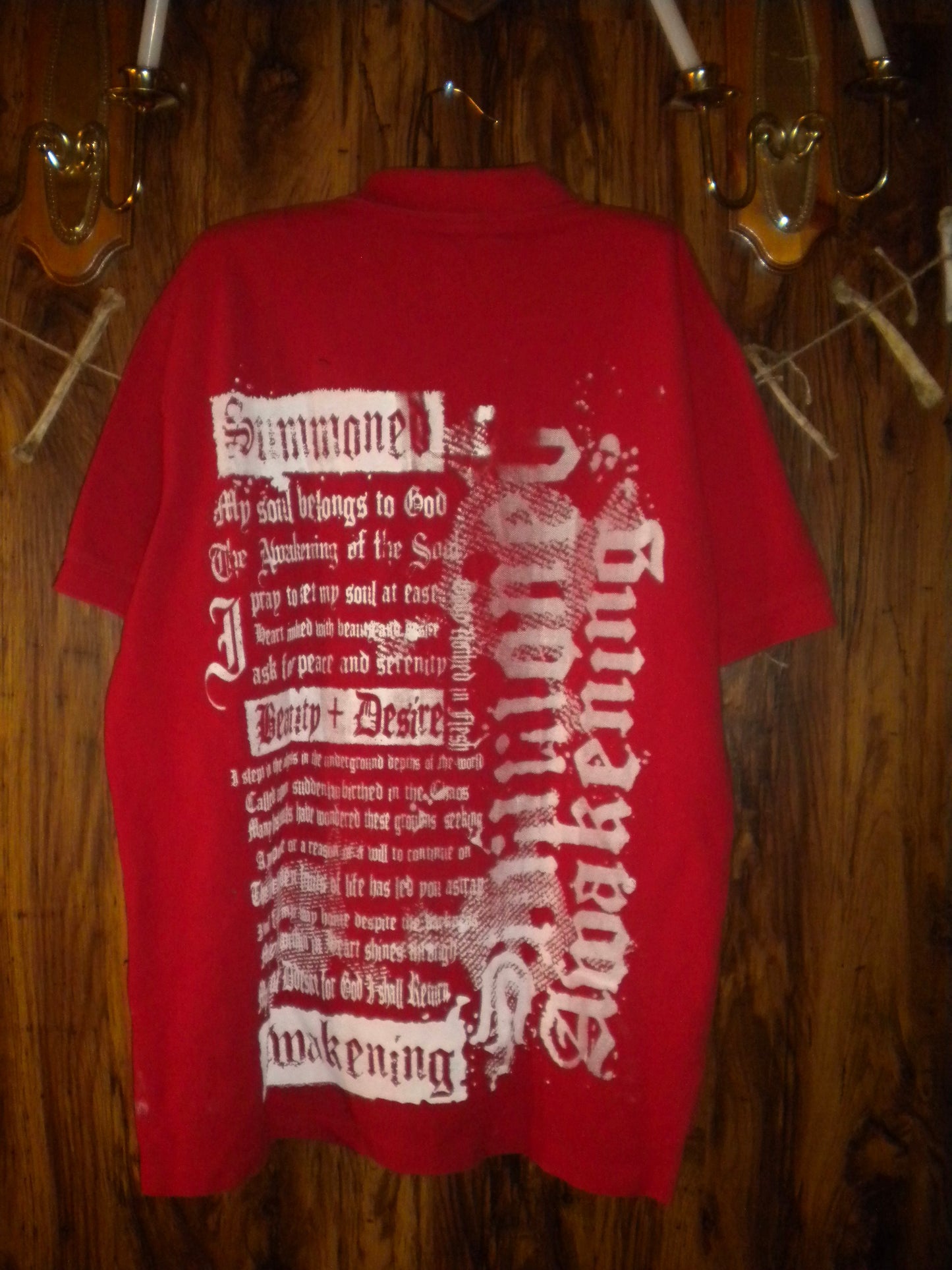 Summoned Awakening Red Polo Large